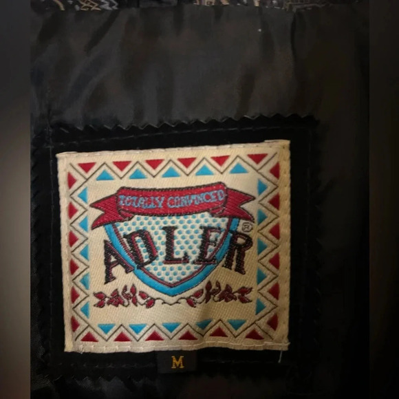 Vtg Adler Suede Leather Coat Women’s Medium 80’s Ruched Paisley Print Patchwork - Picture 3 of 11